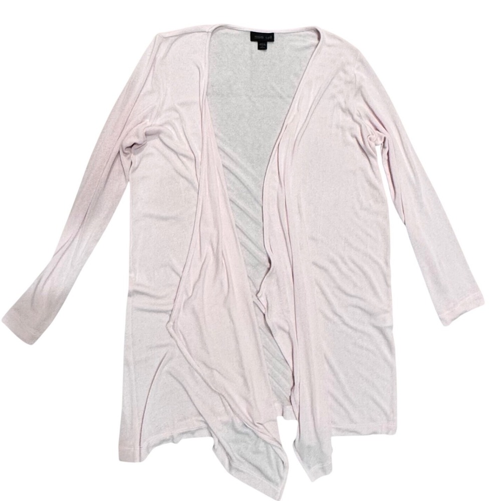 J. Jill Cardigan Women S Petite Pink Excellent Wearever Draped Open‎ Front